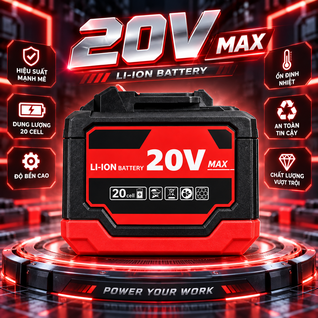 Pin Đóng Makita 18V 10Ah